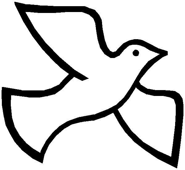 desene de colorat porumbelul pacii